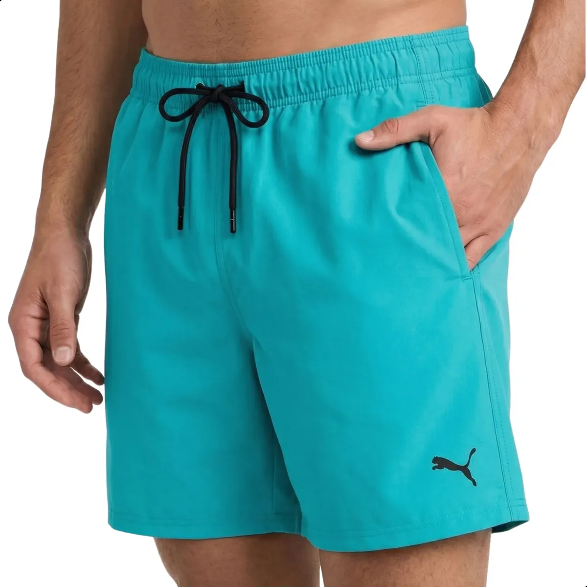 Bermuda Masculina Média Puma Com Bolso Praia Academia Tactel